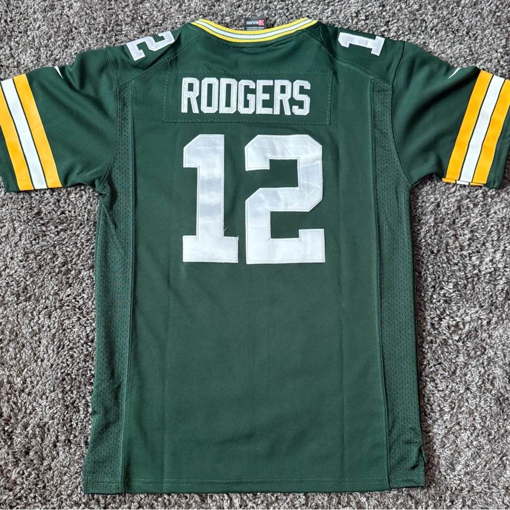 Kids Nike Aaron Rodgers Green Bay Packers Jersey - Size L (14-16)